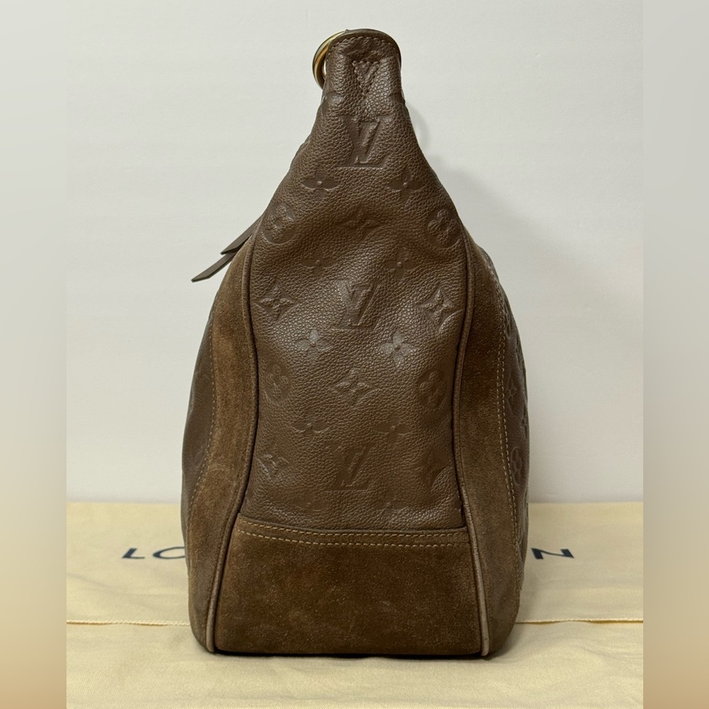 LOUIS VUITTON CHOCOLAT MONOGRAM EMPREINTE LEATHER AUDACIEUSE PM BAG - Picture 4 of 16